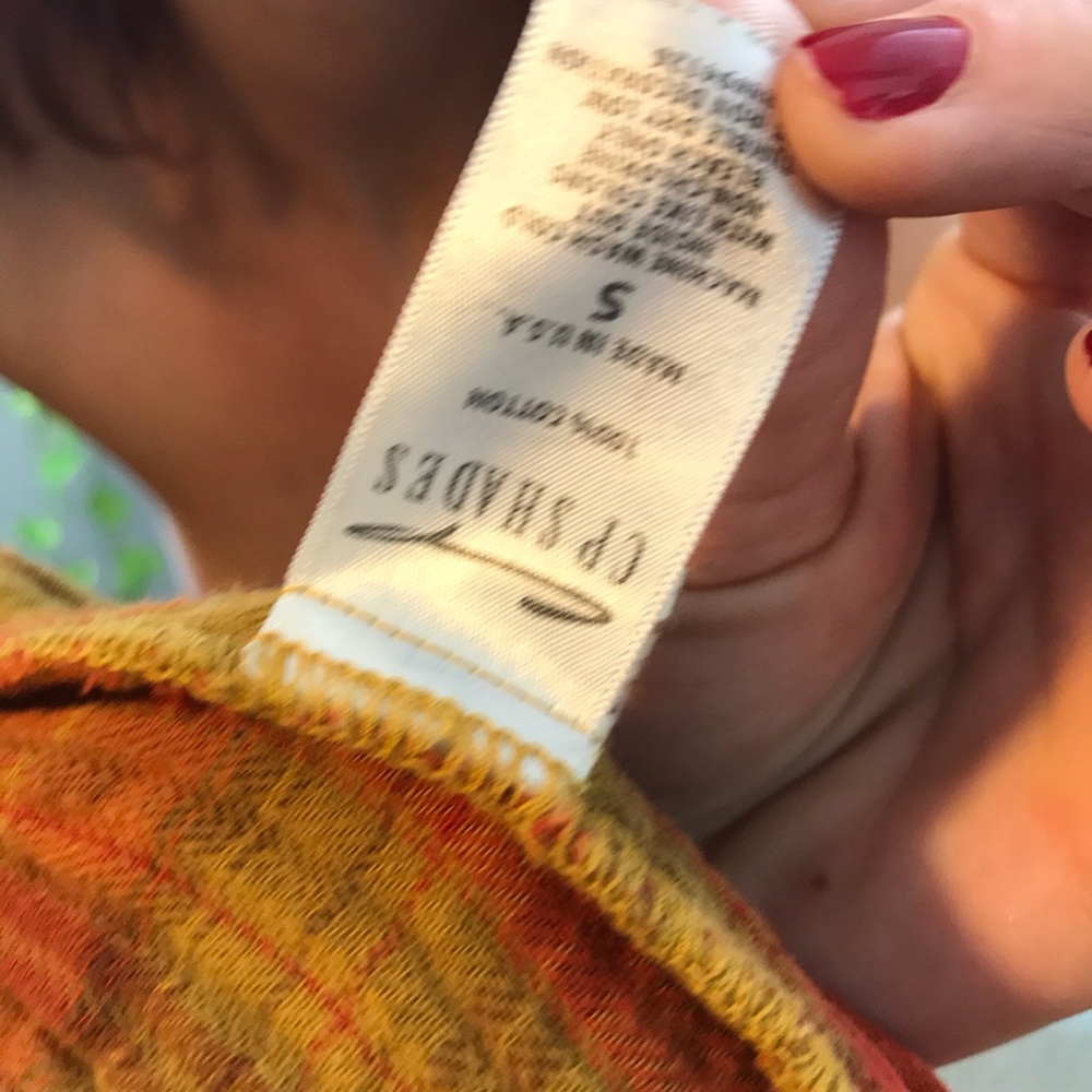 CP Shades x Free People Yellow Flannel Tunic Top - Picture 5 of 8